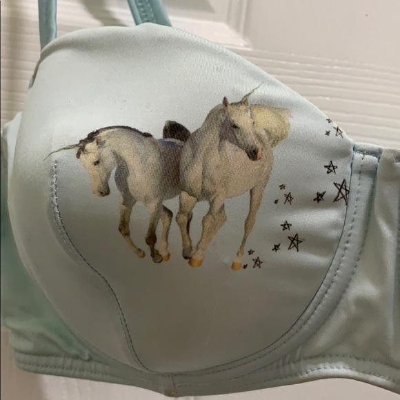 ModCloth Rare Unicorn Bikini Swim Top Size Large - Picture 2 of 4